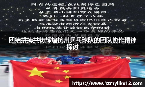 团结拼搏共铸辉煌杭州乒乓球队的团队协作精神探讨